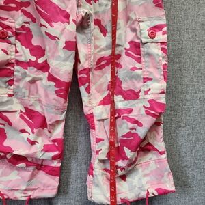 UFO Cargo Pink Camo Capri pants NWT size L
